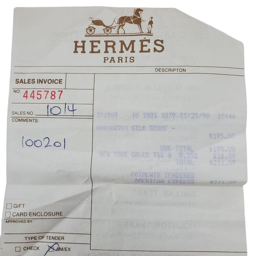Sold - Vintage Hermès Les Tuileries Silk Scarf 90 - Picture 5 of 9